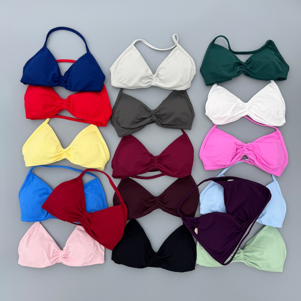 Plunge Bra Push Up - حمالة صدر رياضية نسائية بحمالات رفيعة،