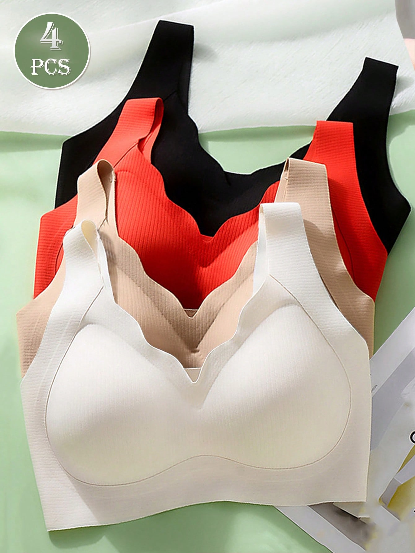 4 قطع حمالات صدر نسائية بدون خ - مراجعة Mastectomy Bra Pocket وسعره